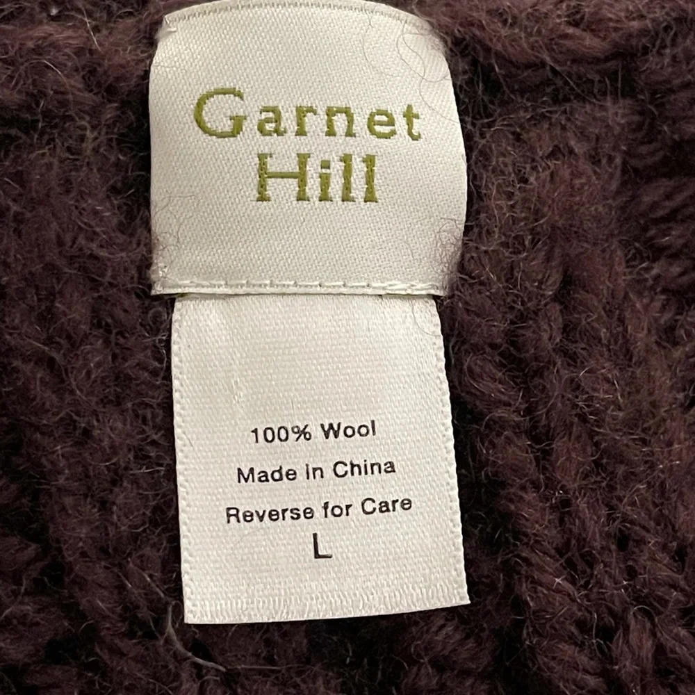 Garnet Hill Long Cardigan 100% wool - Picture 3 of 5